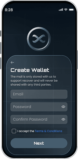 Mobile app preview showing PDF editor